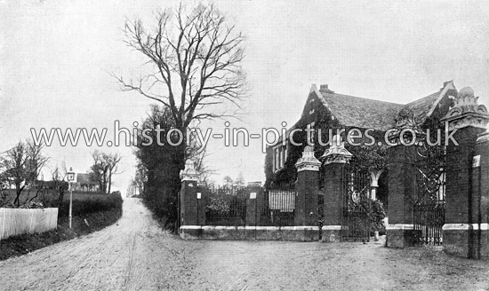 Cemetery Gates and Mount, Chingford, London. c.1905